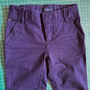 Tommy Hilfiger Navy Blue Uniform Ponte Pants Adjustable Waist Girls Size 4